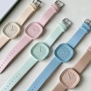 여자 패션시계 아날로그 파스텔 손목시계 고급 여성용 시계레이어드 파스텔컬러시계