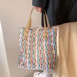 여성 알록달록 컬러 믹스 색상 포인트 데일리 숄더백