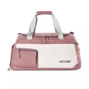 보스턴백 스포츠 운동 여행 헬스 가방 다크핑크