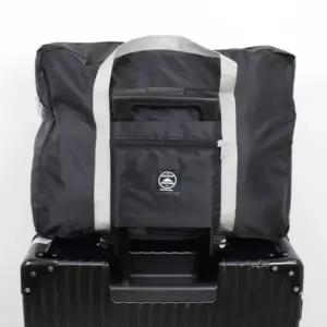 여행용 접이식 보조가방 내구성 뛰어난 비행용 캐리어 여행용보스턴백 캐리어결합백