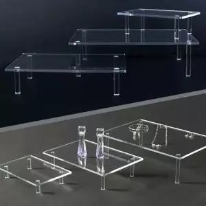 사각 테이블형 진열대 아크릴 진열대 화장품 소품진열