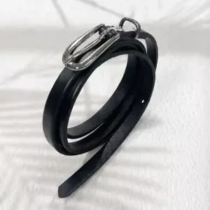 이탈리아 통가죽 여성허리벨트HN03 폭1cm소가죽벨트