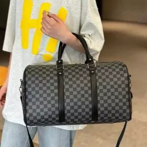 모던 클래식 체크 데일리 다용도 보부상 보스턴백