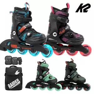 K2 인라인 스케이트 보아+가방+보호대 아동 어린이 유아 인라인스케이트 에디 루미 레이더 마리 신발항균건