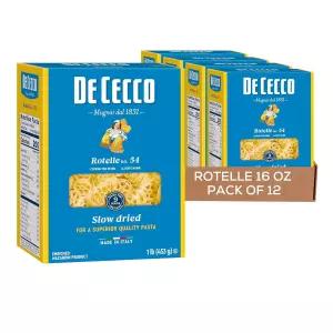 데 세코 로텔 54호 파스타 6 2개들이 팩 슬로우 드라이 듀럼 밀로 제작 소스 및 레시피용 다용도