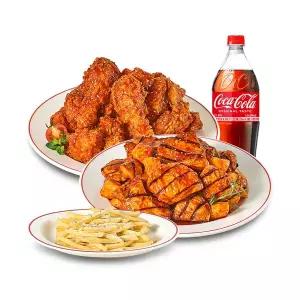 (꾸브라꼬) 순살양념꾸브+순살170도양념치킨+양념감자+콜라1.25L