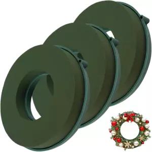 스트 웨딩 폼 장식용 3Pc 플로럴 링 0인치 원형 습식 꽃꽂이 키트 그린