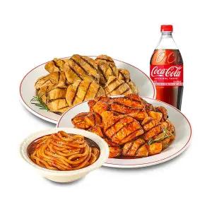 (꾸브라꼬) 순살양념꾸브+순살소금꾸브+우동사리+콜라1.25L