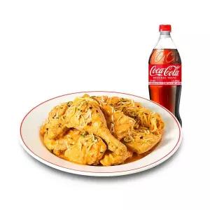 (꾸브라꼬) 순살로제꾸브+콜라1.25L