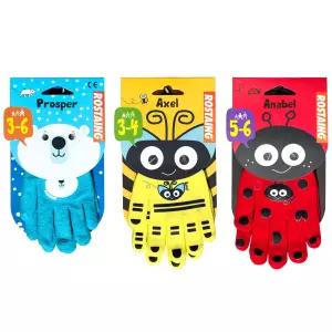 로스탱 귀여운 어린이 안전장갑 1켤레,유아용,유치원용,만3세 부터 6세 사이즈 체험학습,농장,해루질,어린