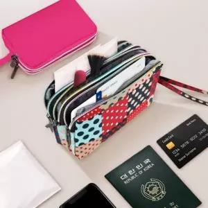 예쁜오로라3단파우치 케이스 가방 클러치 지갑 파우치