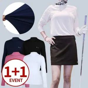 (1+1)여성 냉감 이너웨어 하이넥 베이스레이어 티셔츠 0420