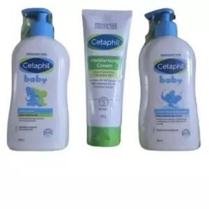 세타필 보습관리 맘앤베이비 바디케어 3종세트 베이비 로션400ml+워시400ml+크림226g
