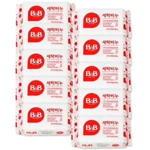 비앤비 세탁비누 아카시아 200g x10개 4월29일 이후발송 아기 빨래 카모마일