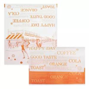 /배) 토스트포장지(오렌지) 1000장 /토스트봉투 샌드위치봉투 샌드위치포장