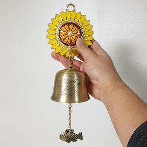 노란 해바라기 문종 풍경종 대종 도어벨 현관 선물