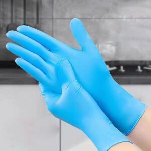 니트릴장갑 100매 1BOX 50쌍 블루 XS S M L 일회용장갑 위생용 요리용