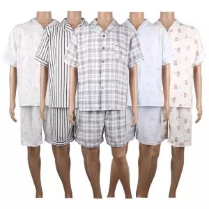 필굿 남성 쿨 냉감 엠보 반팔 반바지 여름잠옷세트 카라 파자마 홈웨어 이지웨어 실내복 커플룩 패밀리룩