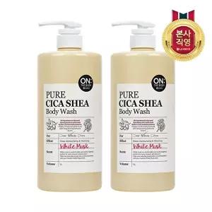[온더바디]온더바디 퓨어시카 정말 순한 온가족 바디워시 머스크향 1000ml x 2개
