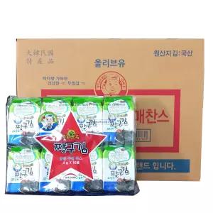 해동 도시락짱구김(4g ×16봉×10EA)조미김 재래김 파래김