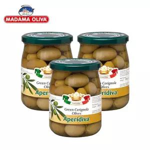 마다마 올리바 그린 체리놀라 올리브 575g(고형량 350g) x3개