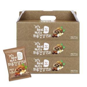 [리얼넛츠]하루건강견과 베리앤요거트 3박스 박스당 20g×25봉 총 75봉