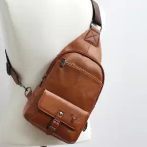 캐주얼 소가죽 슬링백가방 옆으로매는가방 고급스런 가죽메신저백 재재데이