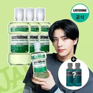 [리스테린][쿨민트100mlx2개증] 리스테린 내추럴 그린티 마일드 750ml x3