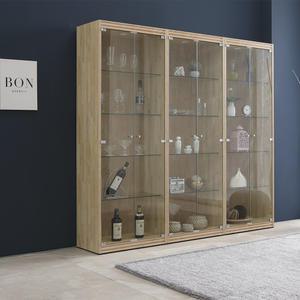 라인플러스 강화유리 장식장/LED조명추가 거실장 양주장 피큐어 프라하 레고 진열장