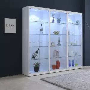 라인플러스 강화유리장식장/LED조명 진열장,양주장,유리장