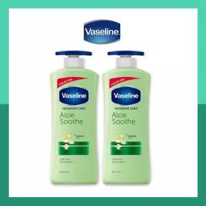 (2개) 바세린 바디로션 인텐시브케어 알로에 수드 로션 600ml