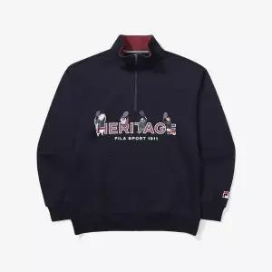 [휠라](김해점)푸빌라 그래픽 반집업  FS2POF4P01X_INA