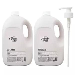 샤워메이트 스위트 모이스처 대용량 바디워시 4000ml x 2개 + 펌프 리필용