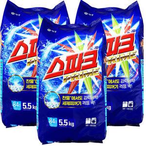 스파크 찬물전용 가루세제 리필 5.5kg 3개