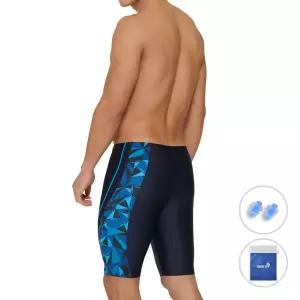 [쿠아로] 남성용 5부 빅사이즈 실내수영복 + 귀마개 + 비닐백 세트 ILM528S1