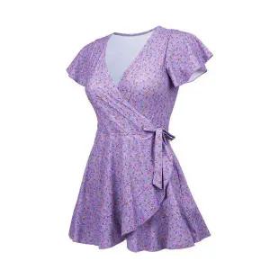 [대구백화점] [레노마수영복]여성 셔링 플라워  비치 원피스(LS17874)