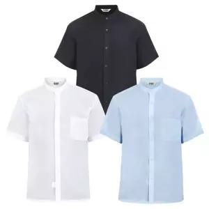 여름 차이나 카라 남자 반팔 마 셔츠 남방 남성 린넨 차이나넥 모시
