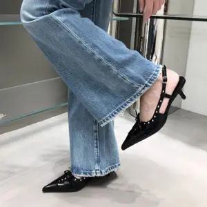 [하프클럽/] 끈포인트 스트랩 뮬 슬링백 0212