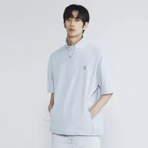 [버커루]남성 NSP 하프집업 반팔 오버핏 풀오버(B232SH300P)