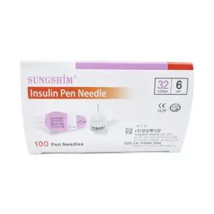 성심 펜니들 주사바늘 인슐린 주사침 6mm 32G 100개