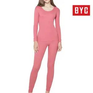 [BYC]순면내복 여성 상하세트 인디언핑크 내복 내의 DCS5072