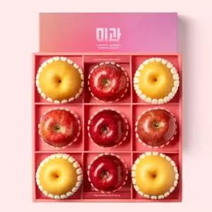 [미과 Red Garden] 프리미엄 과일선물세트 럭셔리 1호 4.8kg 특대과 배+사과)