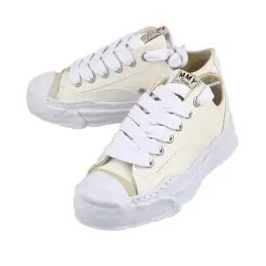 미하라 야스히로 A05FW702 WHITE 행크 OG 솔 캔버스 로우탑 스니커즈