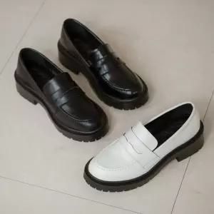 SOVO 헬렌 플랫폼 페니로퍼 5cm