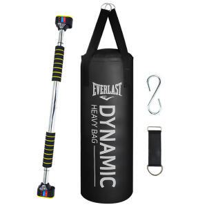 에버라스트 다이나믹 헤비백 블랙 85cm + 철봉 세트 샌드백