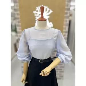 [레코브](김해점)쉬폰 뷔스티에 블라우스(LC41E4BL002S)