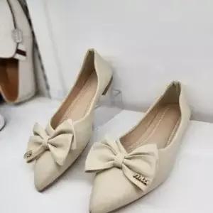 꼬망스 리본 플랫슈즈 1.5cmSAVRVA806