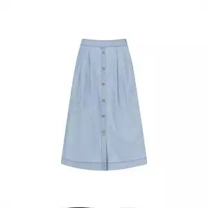여성) 쿨링 데님 버튼 스커트_PHF2RR2070