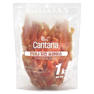칸타나 치킨 슬라이스 (치킨바) 1kg 강아지간식