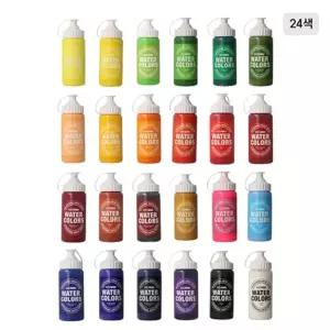 종이나라 비비드 수채화물감 /포스터물감 220ml (색상 택일)_대용량 흰색 빨강 초록 파랑 검정 노랑 갈색